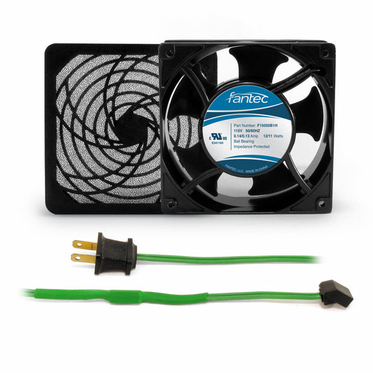 Cabinet Cooling Fan Kit (120mm/GCAB705) – Fan, Filter & Cord 120V