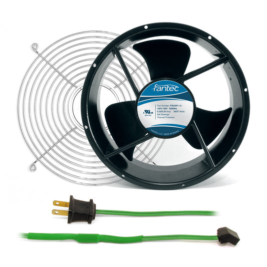 Cabinet Cooling Fan Kit (254mm/GCAB706) with Fan, Cord, and Wire Guard