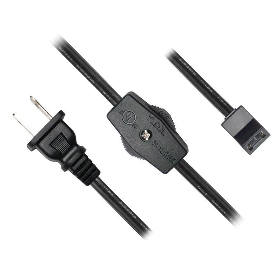 Fan Cord with ON/OFF Rocker Switch (45 Degree/HP75-72PS/72 inch)