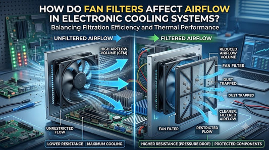 How Do Fan Filters Affect Airflow in Electronic Cooling Systems?