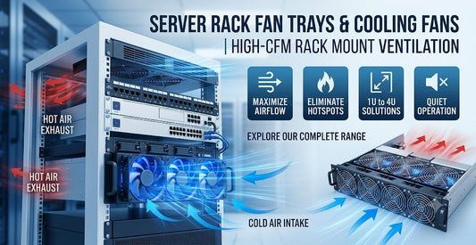 Server Rack Fan Trays & Cooling Fans | High-CFM Rack Mount Ventilation