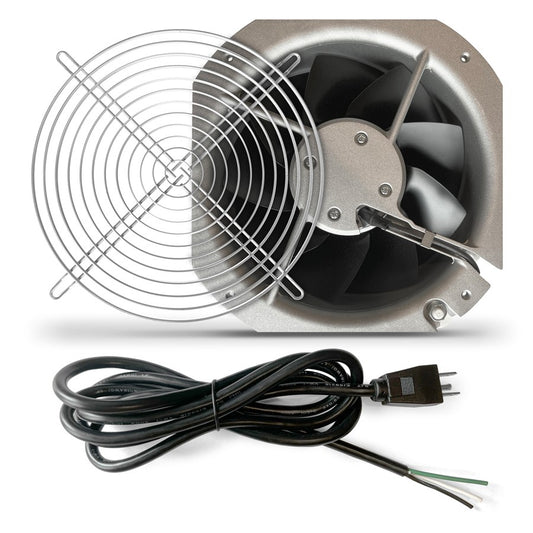 225mm IP55 Rated Cabinet Cooling Fan Kit, Cord and Wire Guard 120v CAB727