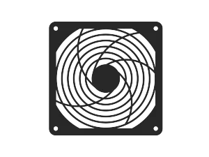 120mm Fan Guard, Plastic SC120-P40