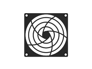 80mm Fan Guard, Plastic SC80-P10