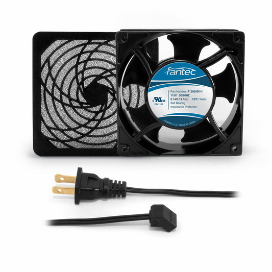 120mm Cabinet Cooling Fan Kit, Filter and Cord 120v CAB705