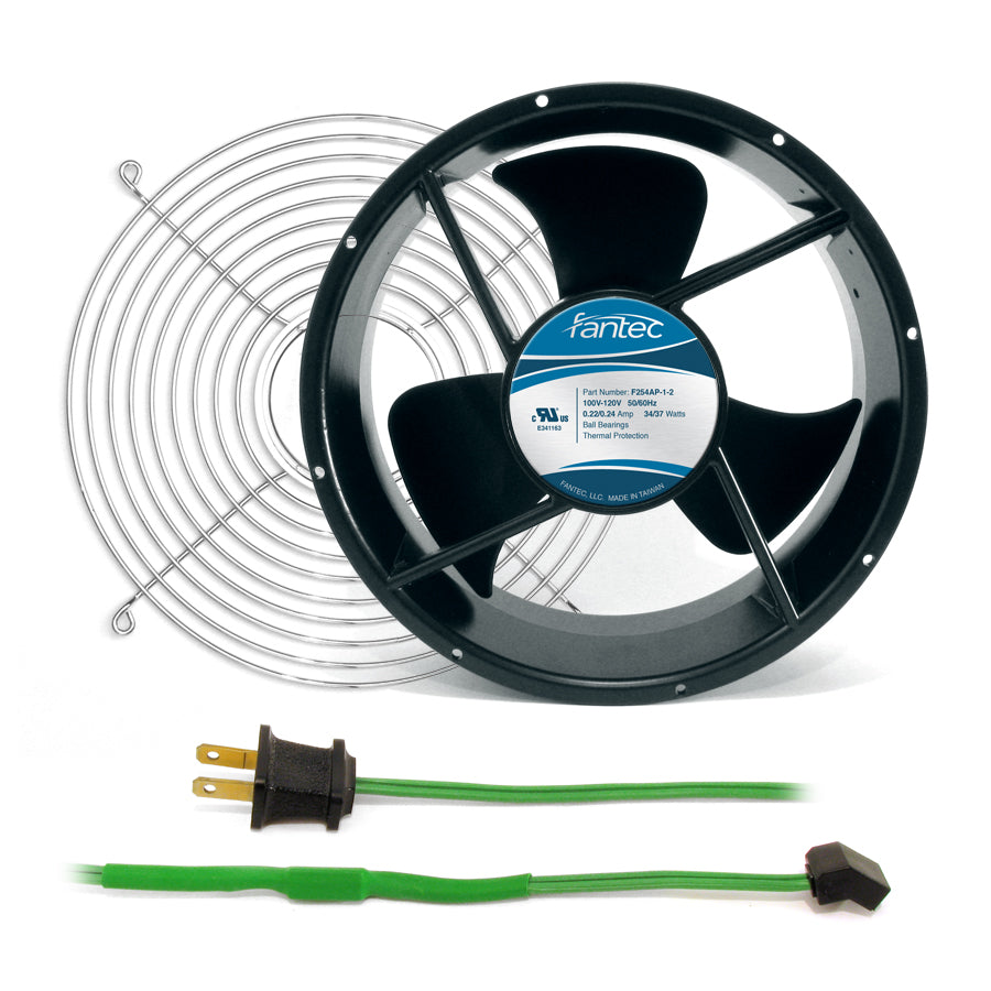 254mm Cabinet Cooling Fan Kit: Fan/Cord/Wire Guard 120v GCAB706