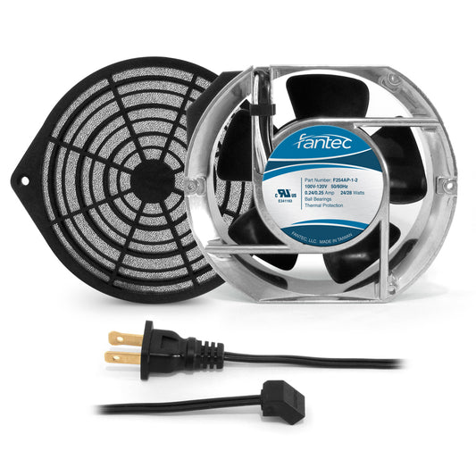 172mm Cabinet Cooling Fan Kit, Filter and Cord 120v CAB708