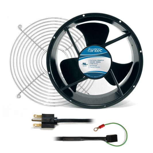 254mm Cabinet Cooling Fan Kit: Fan, Cord, Wire Guard 230v CAB806