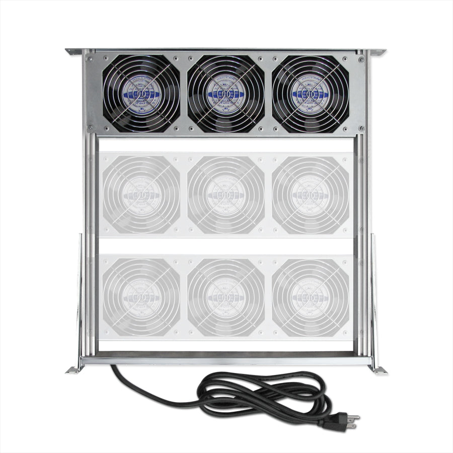 Server Rack Cooling Fan Tray (9 Fan, 115V) | Rack Ventilation